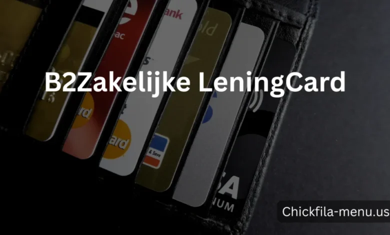 b2zakelijke leningcard