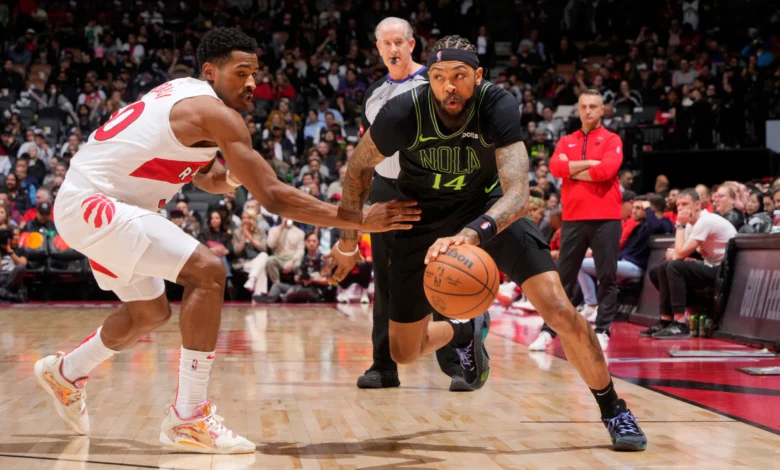 toronto raptors vs new orleans pelicans match player stats