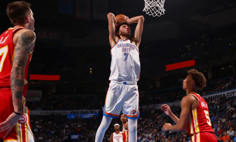 atlanta hawks vs oklahoma city thunder match player stats