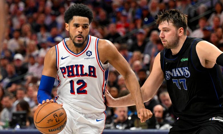 dallas mavericks vs 76ers match player stats